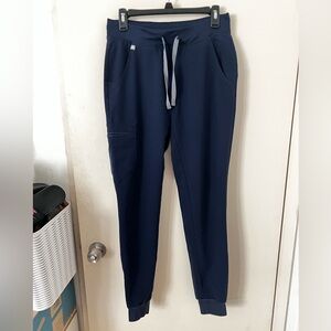 Figs Zamora Scrub Jogger Pants size small navy blue